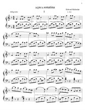 Aqua Sonatina for piano (first movement)